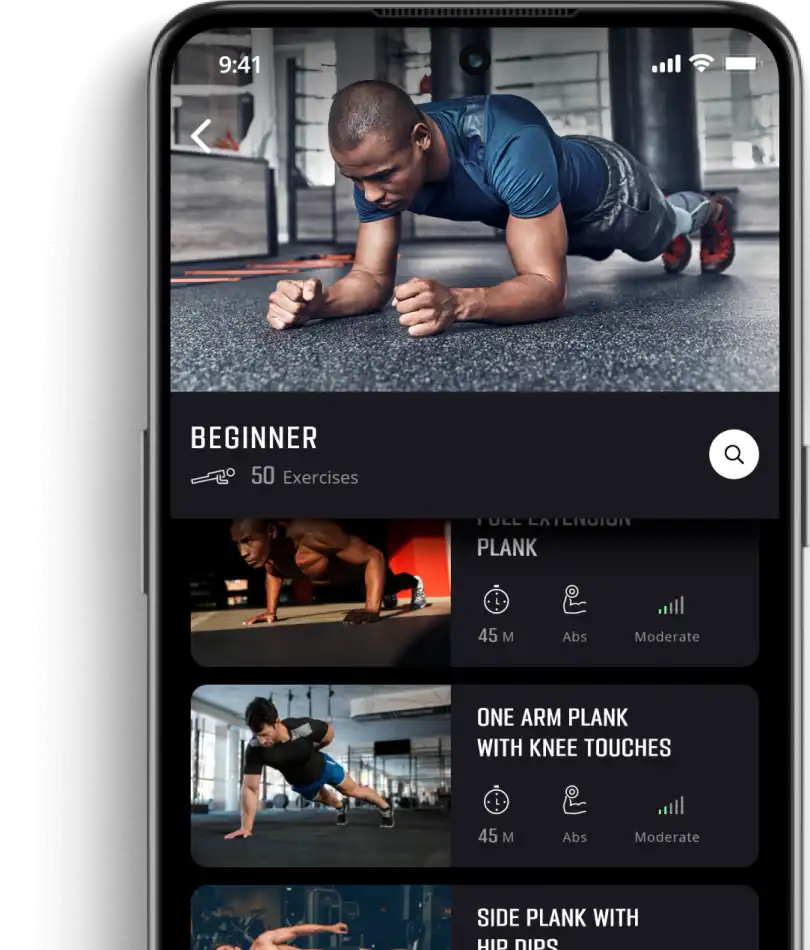 Pure Plank App Mockup